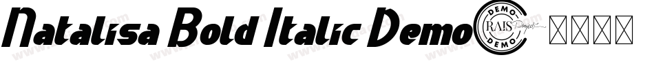 Natalisa Bold Italic Demo字体转换